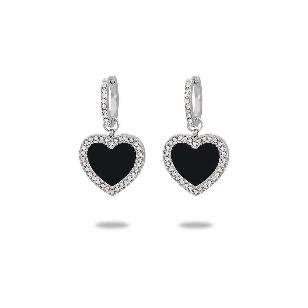 Mia Amor Heart Earrings (all colours)