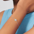 Lindsay Silver Diamanté Bracelet