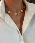 Multi Clover Gold VC Necklace