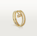 Layered Diamanté Nail Ring (gold & silver)