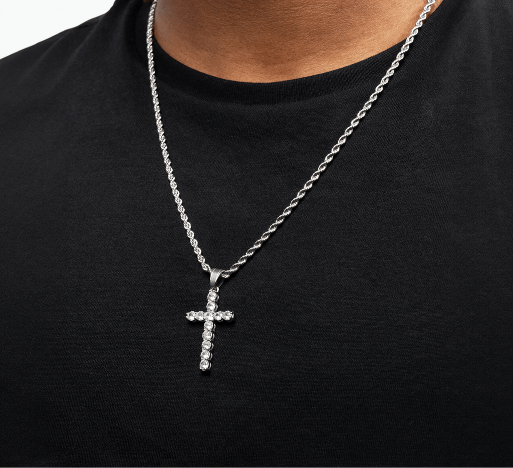 Iced Cross Necklace