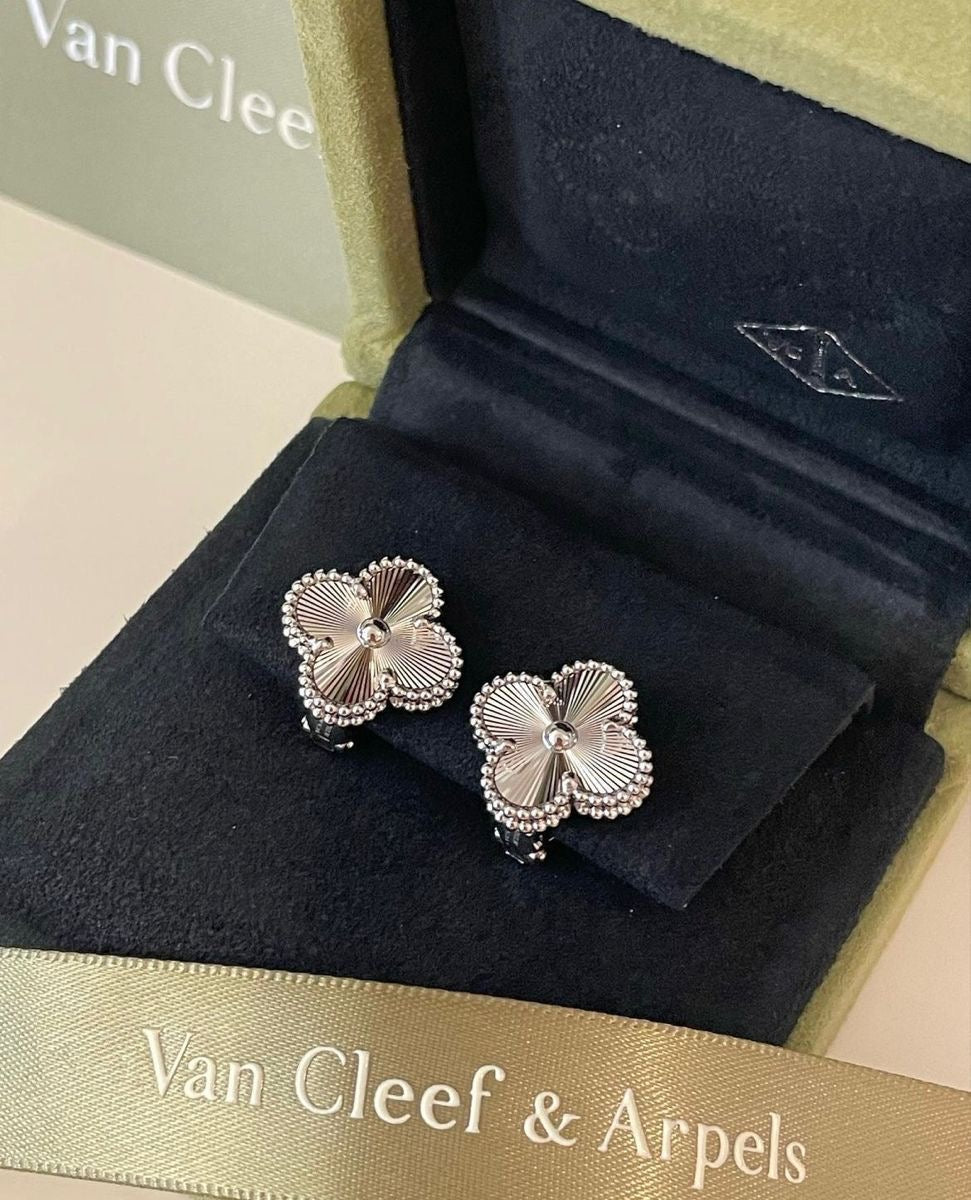 Silver Vintage VC Earrings