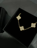 Full Diamanté Gold Lindsay Bracelet