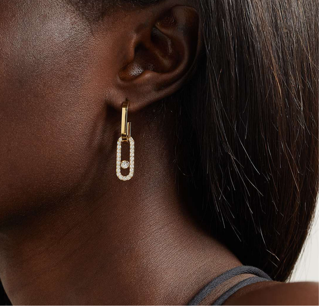 Molly Double Hoop (gold & silver)
