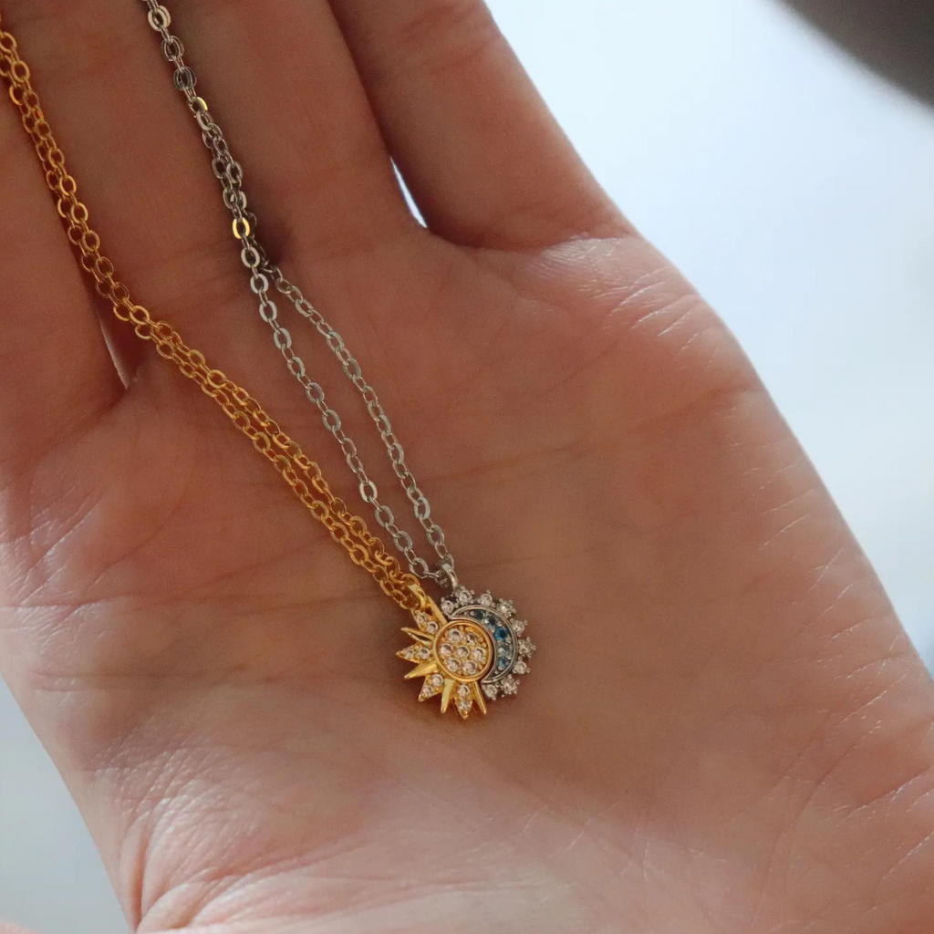 Sun & Moon Necklace (Detachable)