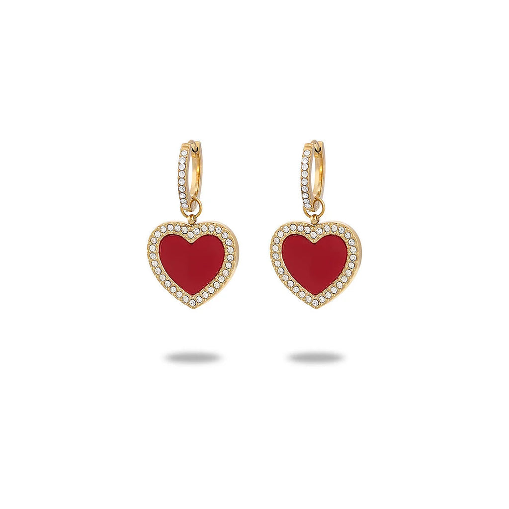 Mia Amor Heart Earrings (all colours)