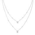 Mollyanne Diamanté Twin Rows Necklace