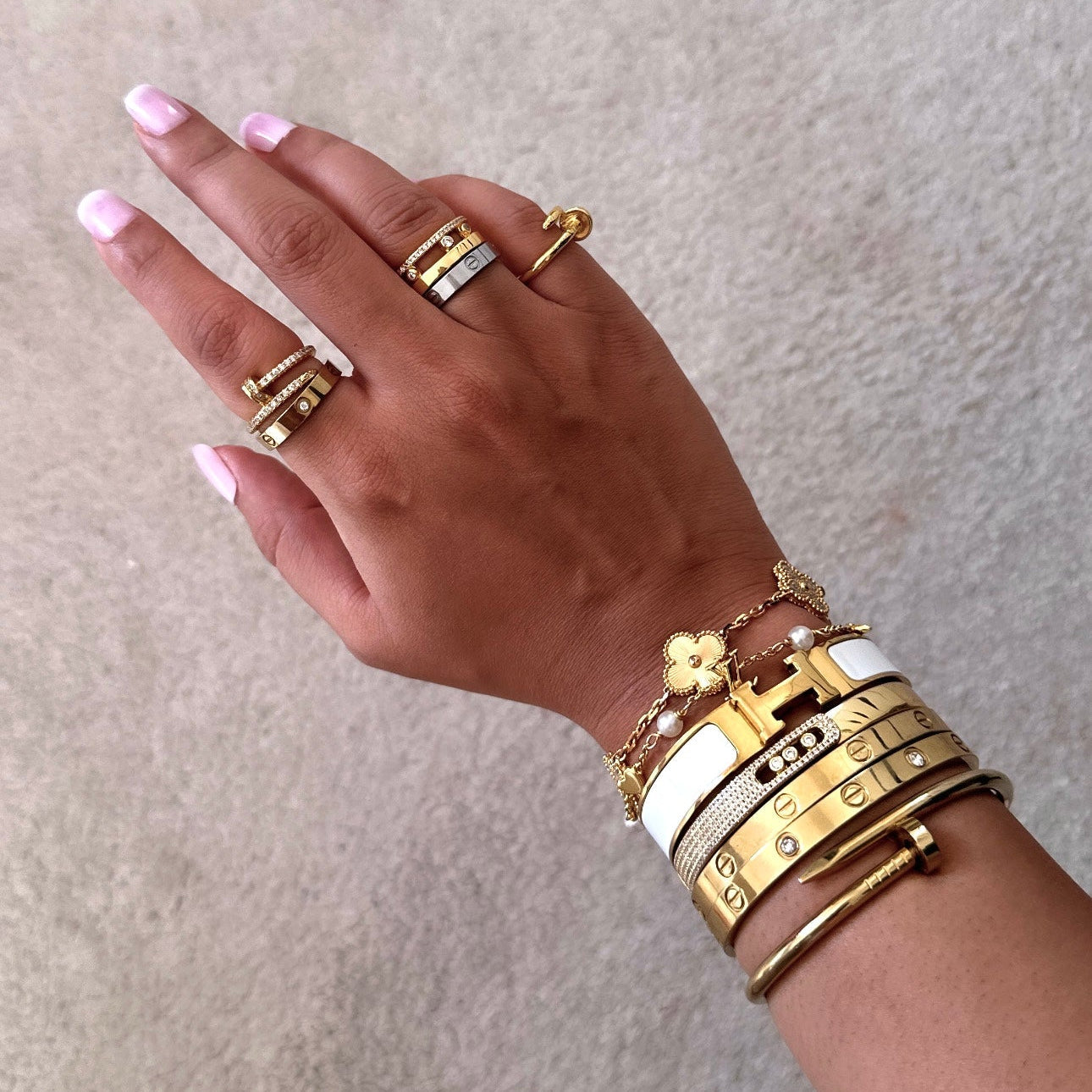 Lilla Diamanté Bracelet (in gold & silver)
