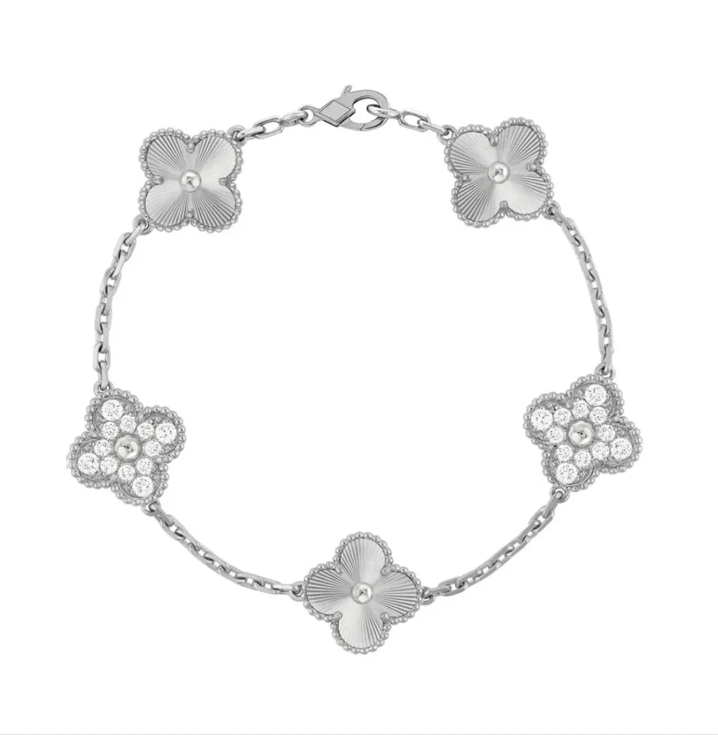 Silver Lindsay Diamanté Bracelet