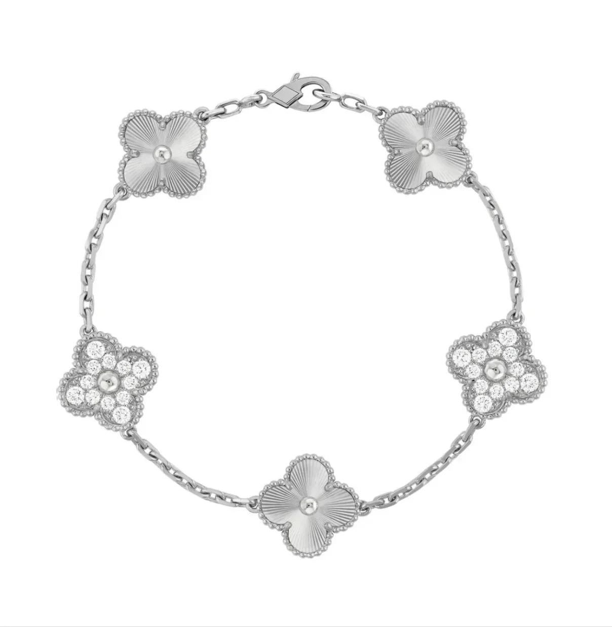 Silver Lindsay Diamanté Bracelet
