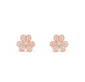 Lindsay Floral Diamanté Earrings (in rose gold & silver)