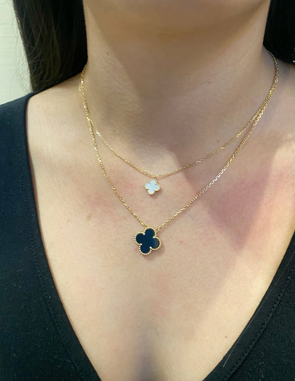 Pearl White Pendant Necklace (small & large)