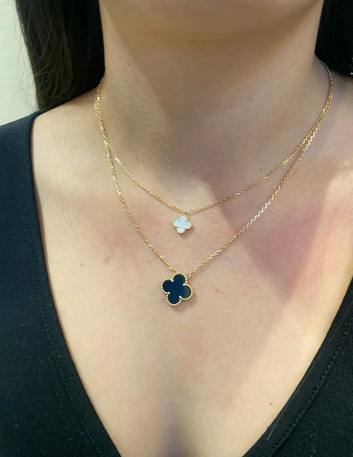 Pearl White Pendant Necklace (small & large)