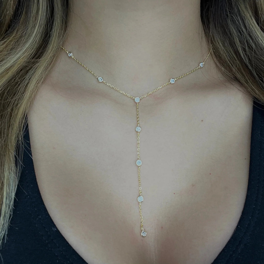 Alai Layer Diamond Drop Necklace