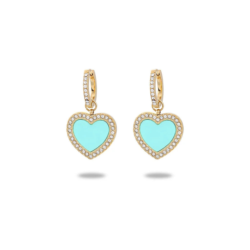 Mia Amor Heart Earrings (all colours)