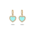 Mia Amor Heart Earrings (all colours)