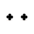 Black VC Earrings (Silver)