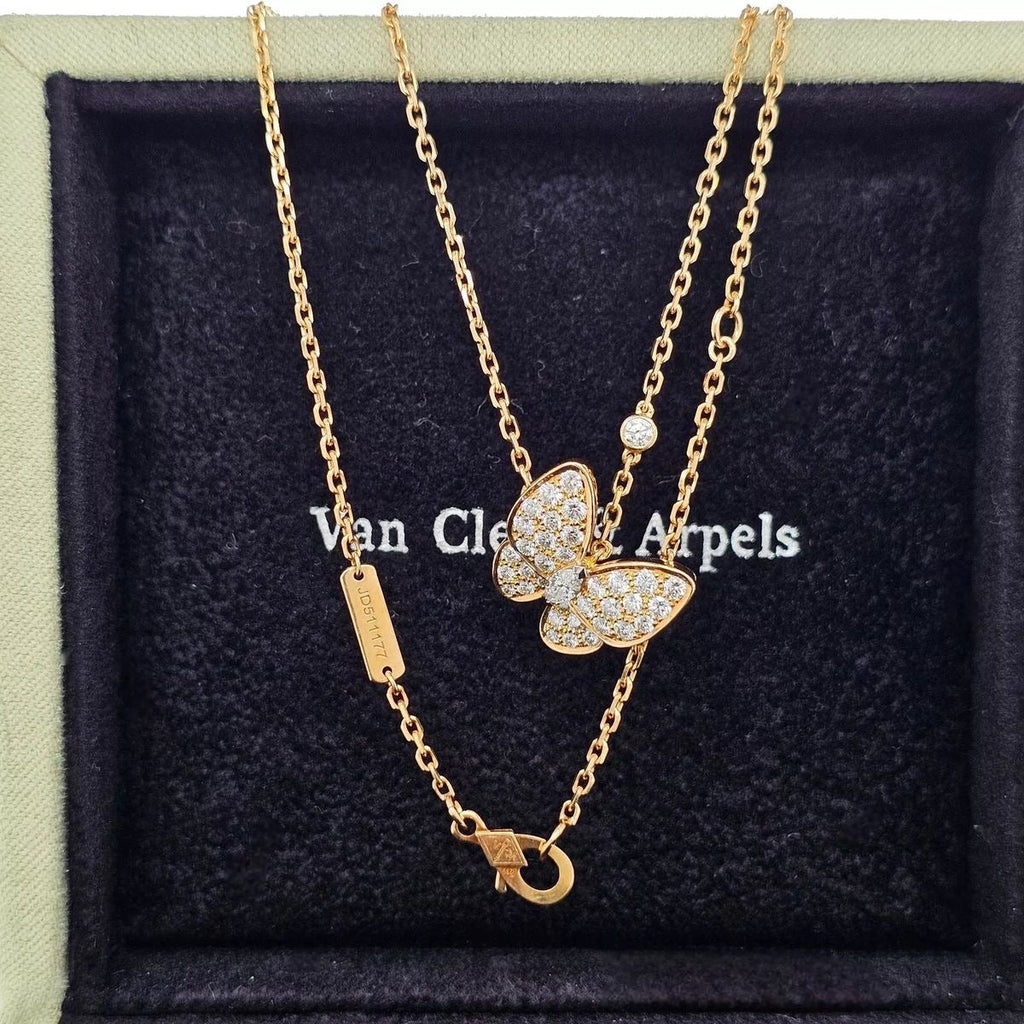 Butterfly VC Necklace (in gold & silver)