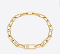 Molly Diamanté Chain Bracelet (in gold & silver)
