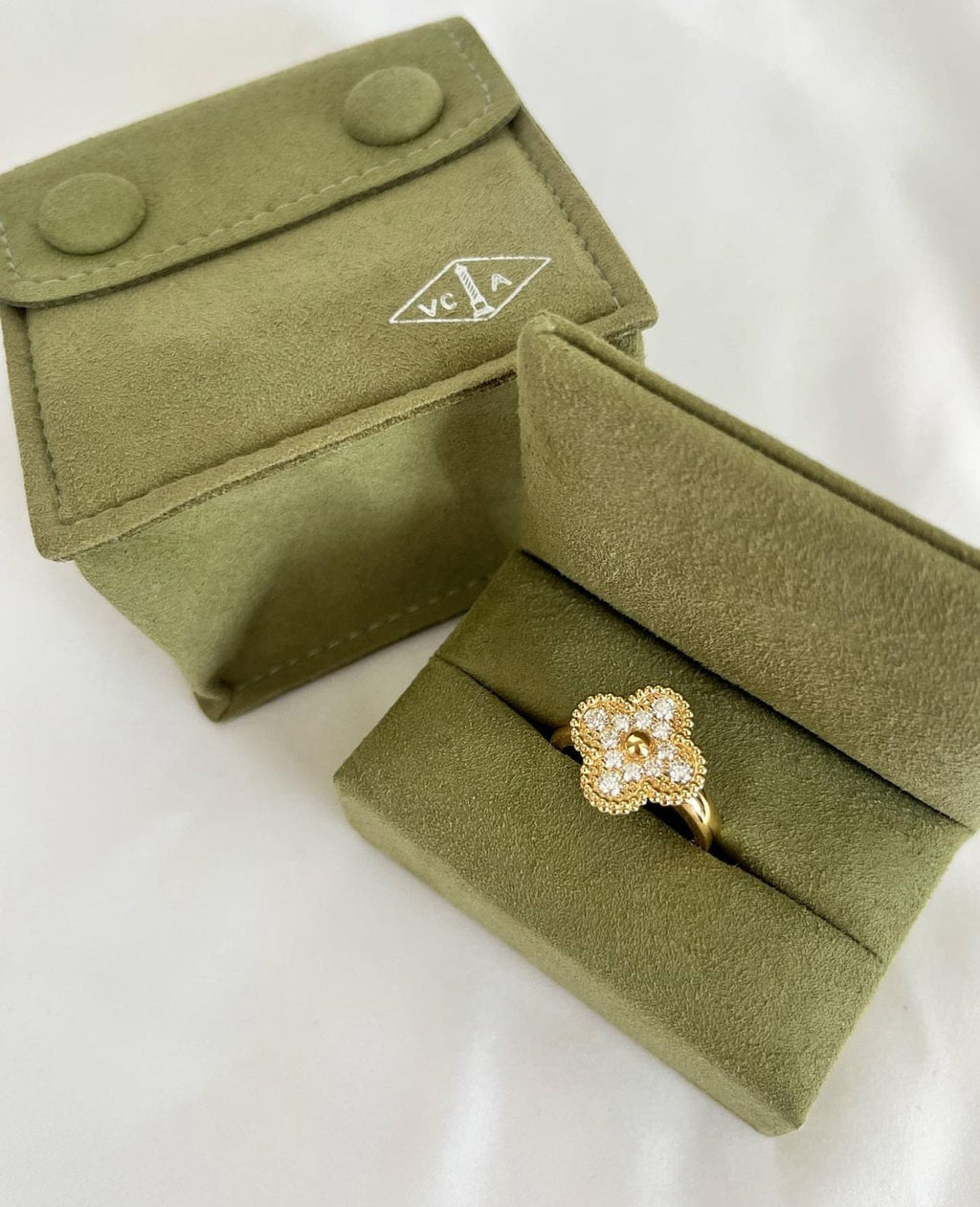Gold Diamanté Ring