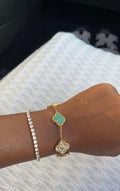 Green Diamanté Lindsay Bracelet