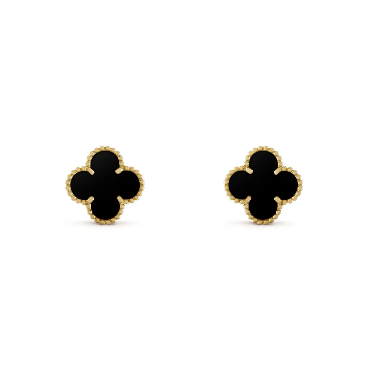 Black VC Earrings (gold)