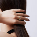 Adriana Twin Ring (gold & silver)