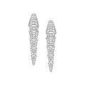Elegant Iva drop diamanté earrings