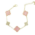 Melis big clover bracelet