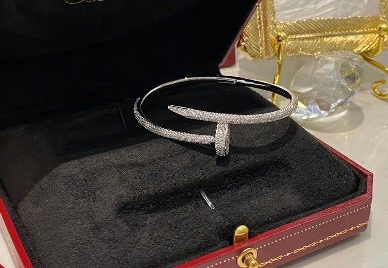 Full Diamanté Nail Bracelet (gold & silver)