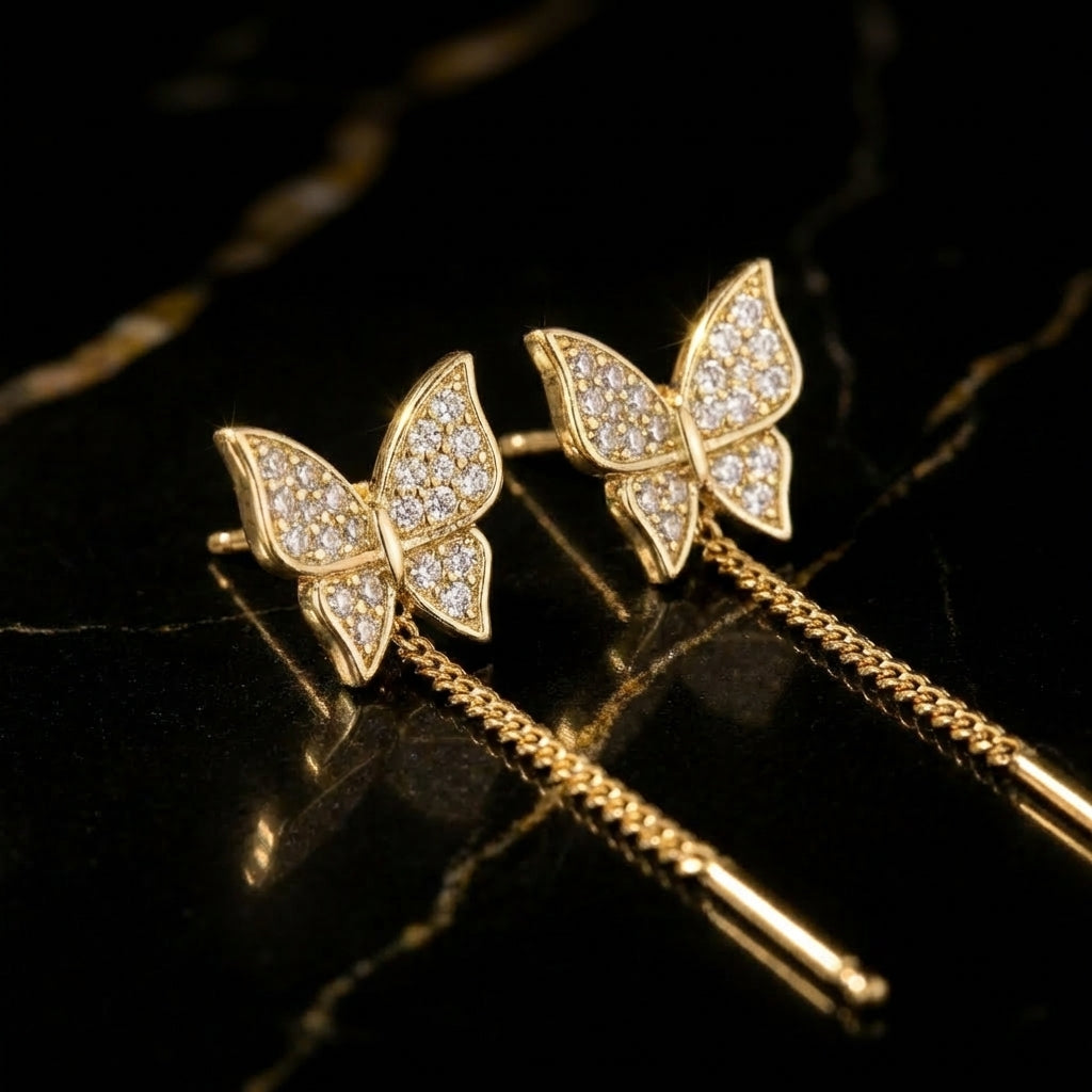 Pendientes Butterfly Dream – Brillo y Tendencia