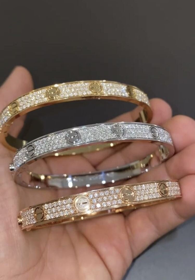 Full diamanté rhinestone bracelet (all colours)
