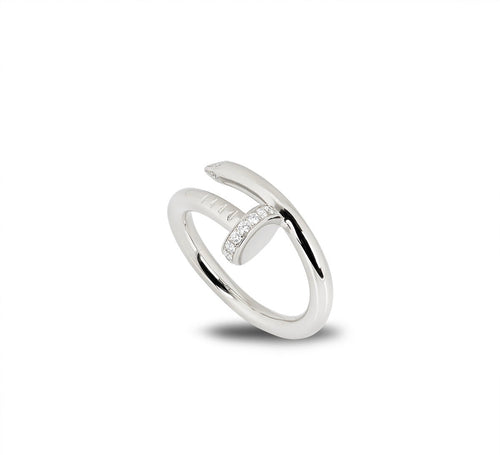 Alana Diamanté Nail Ring (in silver & gold)
