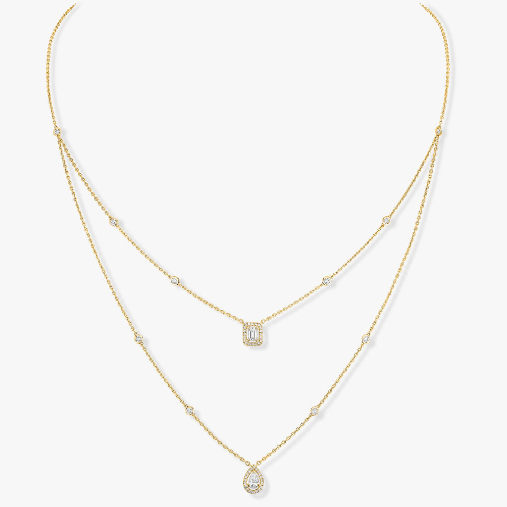Mollyanne Diamanté Twin Rows Necklace