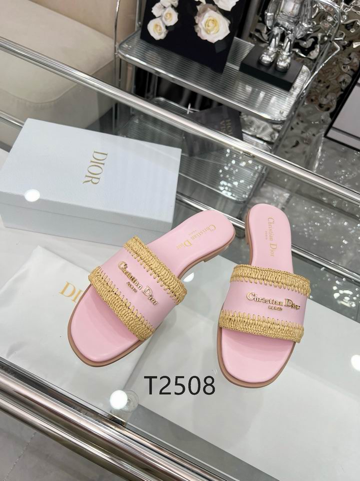 Blush Woven Detail Comfort Slides