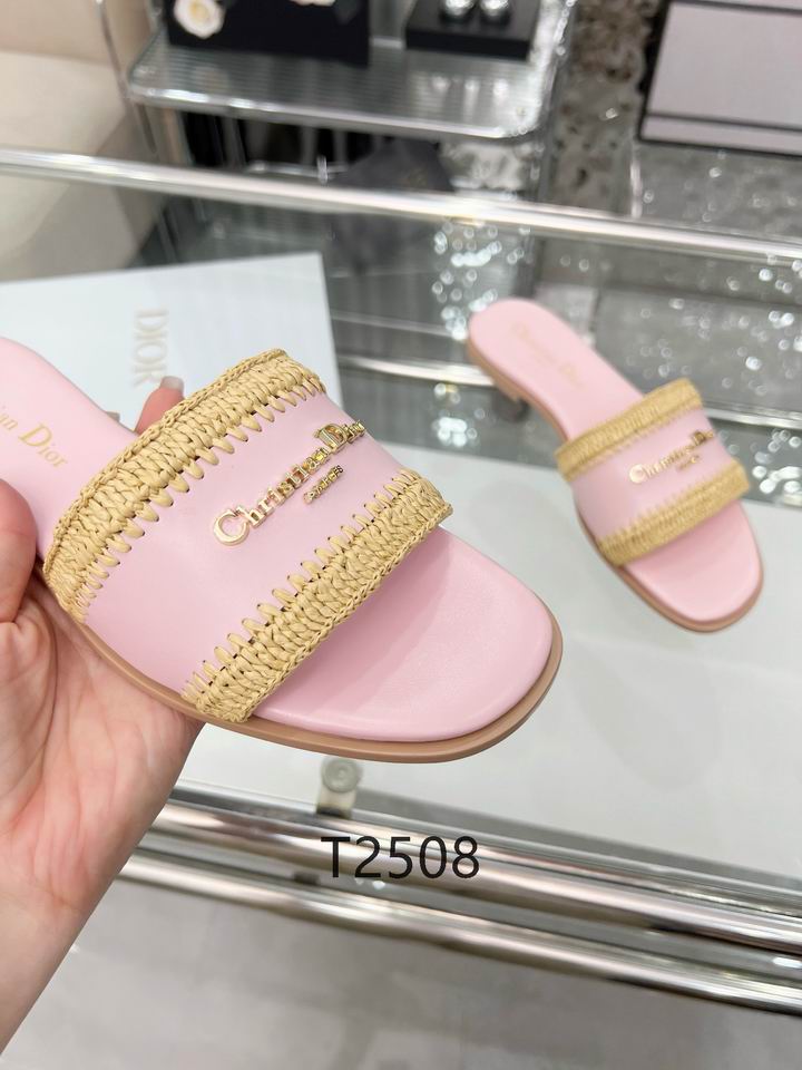 Blush Woven Detail Comfort Slides