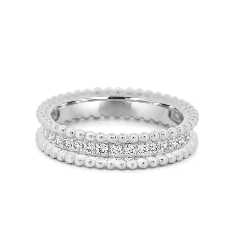 Maya VC Diamanté Sterling Ring (in gold, silver & rose gold)