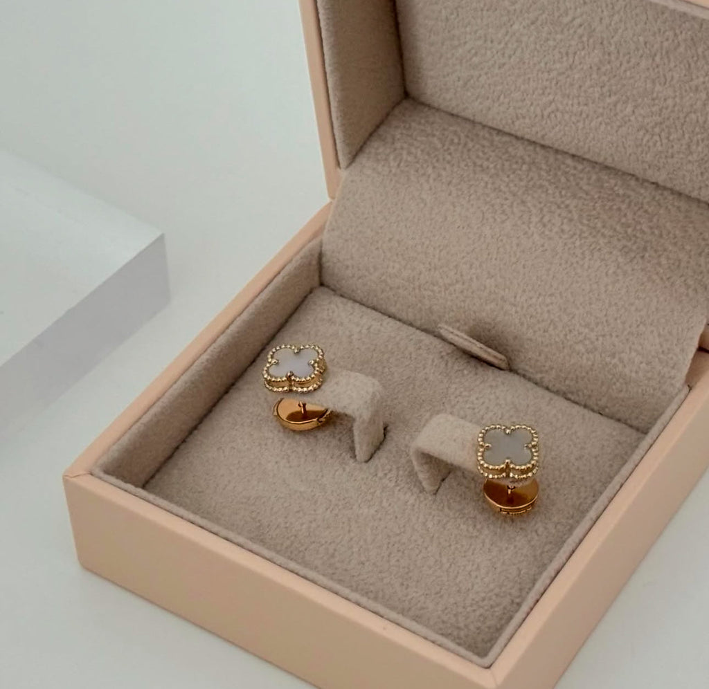 Mini Pearl Earrings (gold & silver & black, rose)