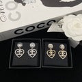 Chana Heart Earrings (in silver & gold)
