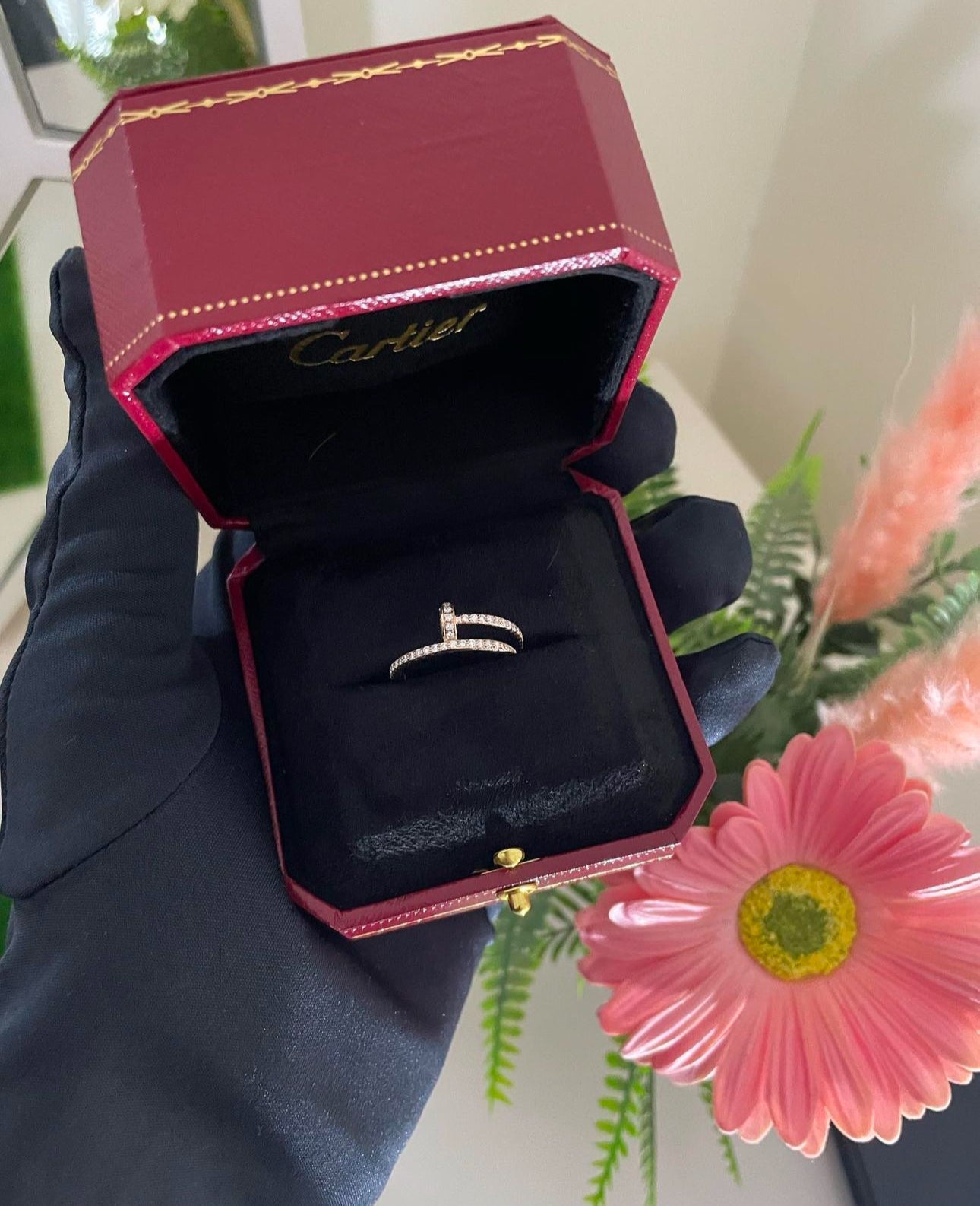 Kaci Diamanté Nail Ring (in gold & silver)