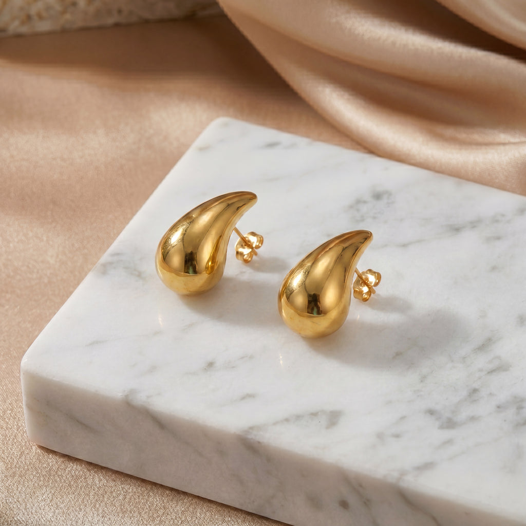 Pendientes "Liquid Gold" – Elegancia Orgánica y Atemporal