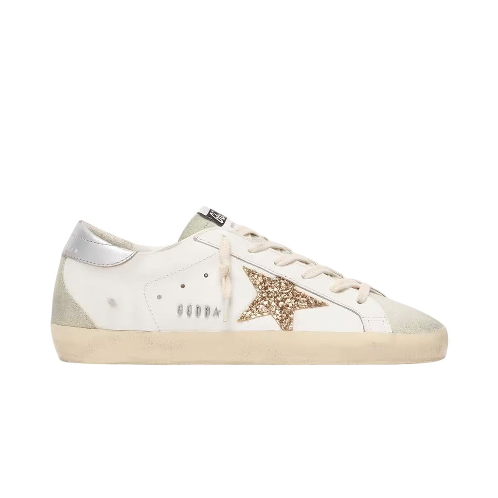 Gold Glitter Superstar Sneakers