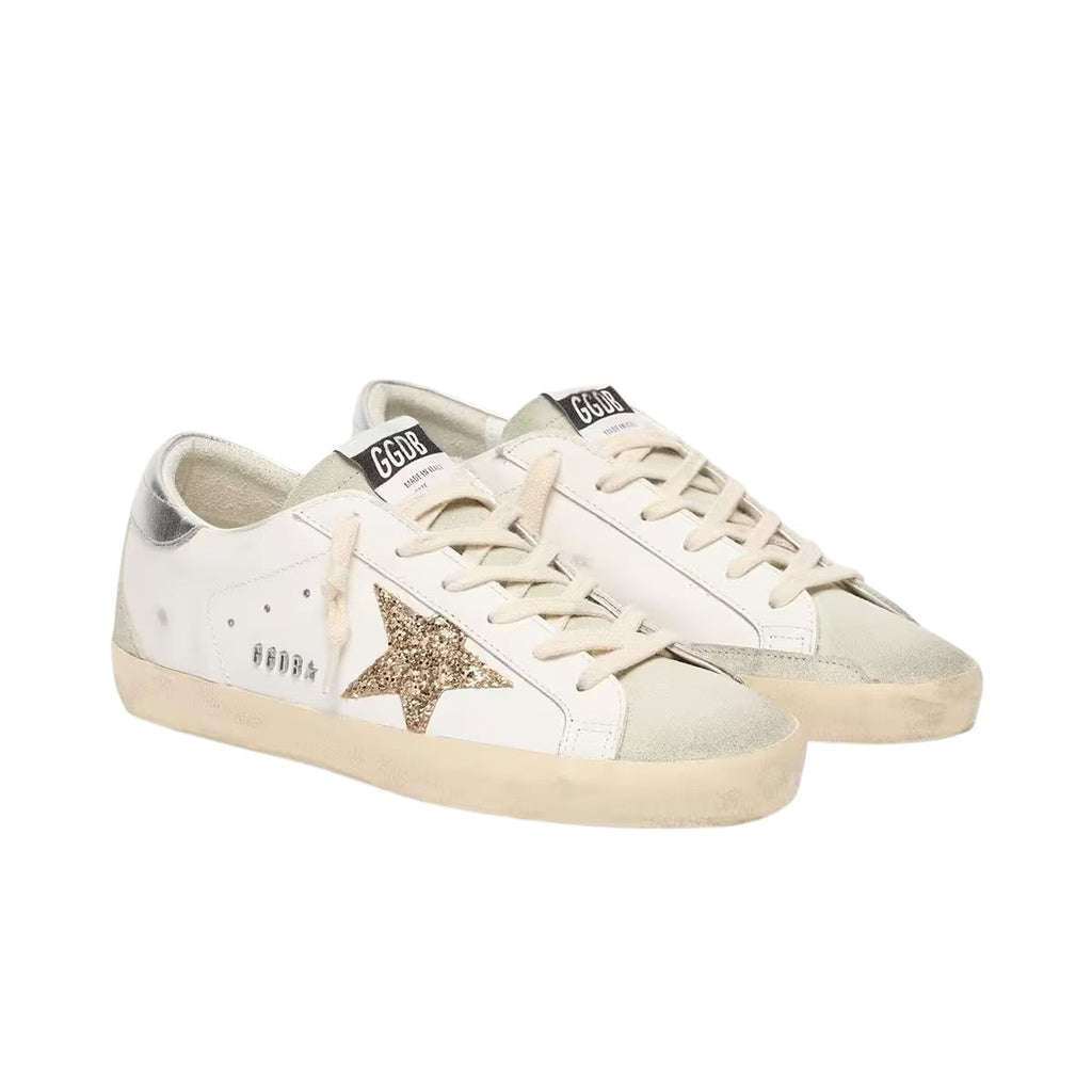 Gold Glitter Superstar Sneakers