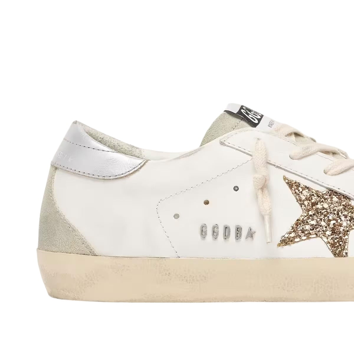 Gold Glitter Superstar Sneakers