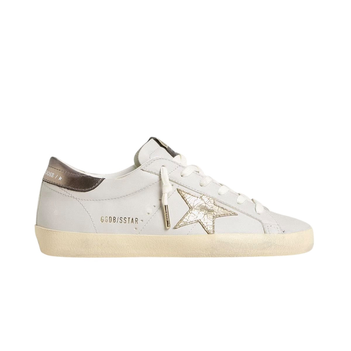 Super-Star Cracked Leather Sneakers