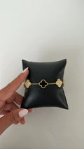 Black Diamond Clover Bracelet