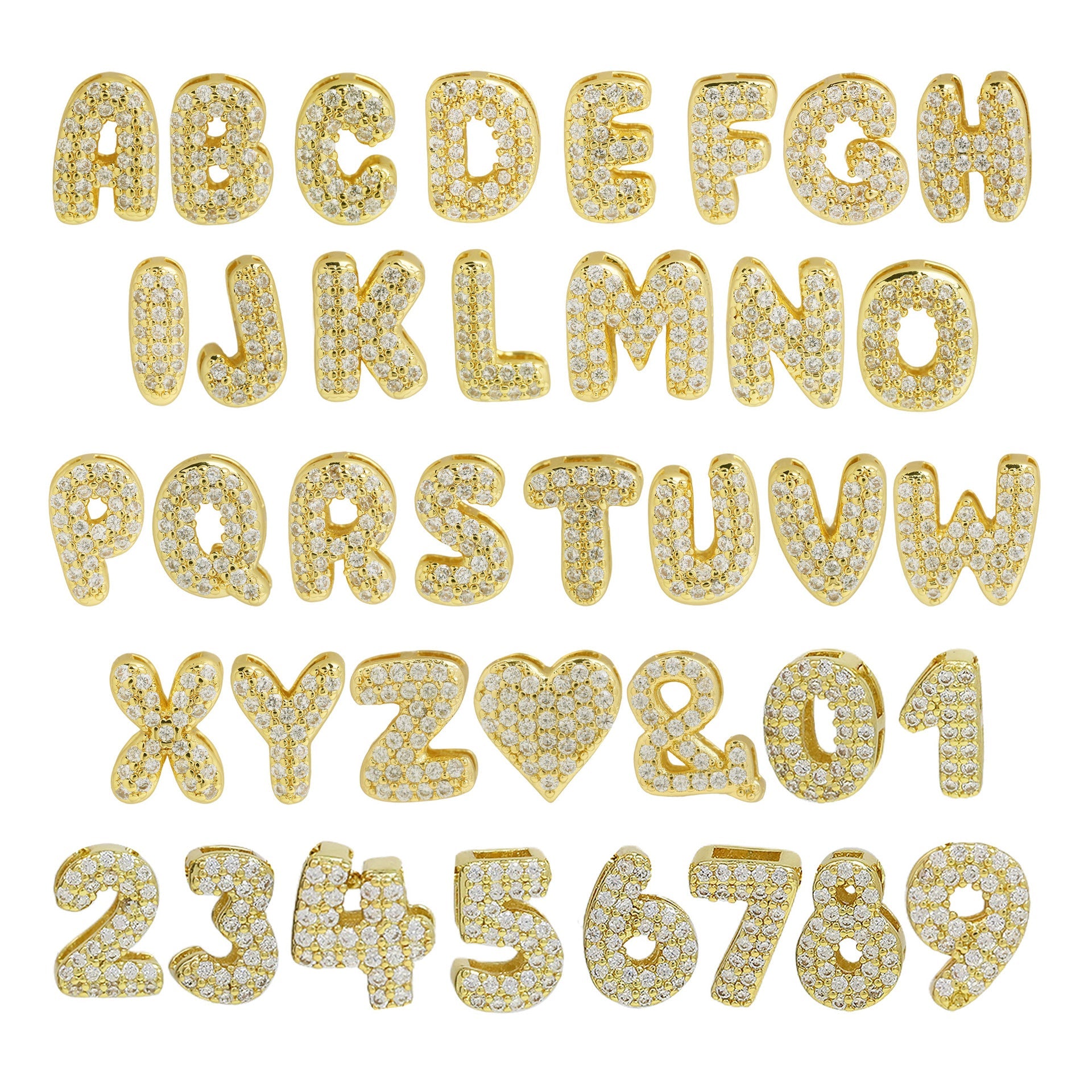 Icy Bubble Name Necklace (in gold & silver)