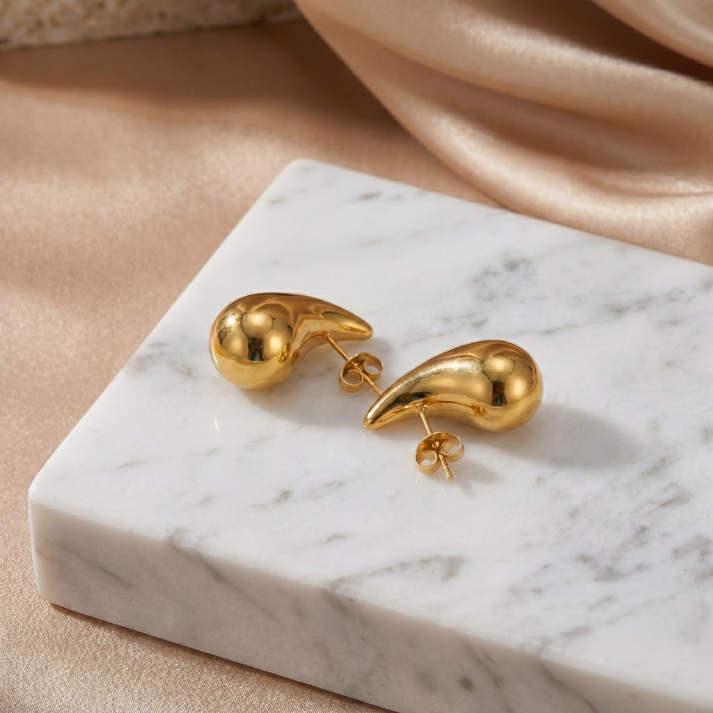 Pendientes "Liquid Gold" – Elegancia Orgánica y Atemporal