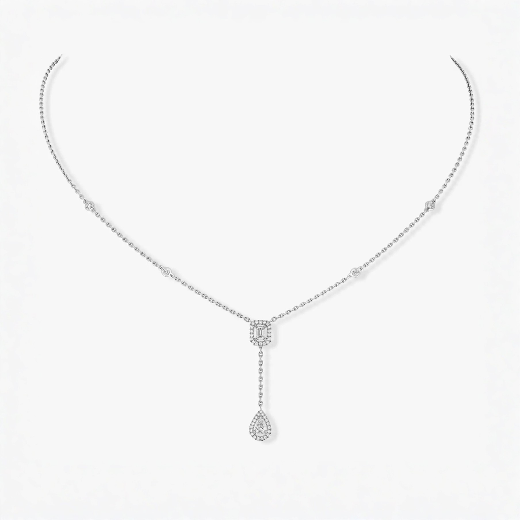 Mollyanne Twin Silver Necklace