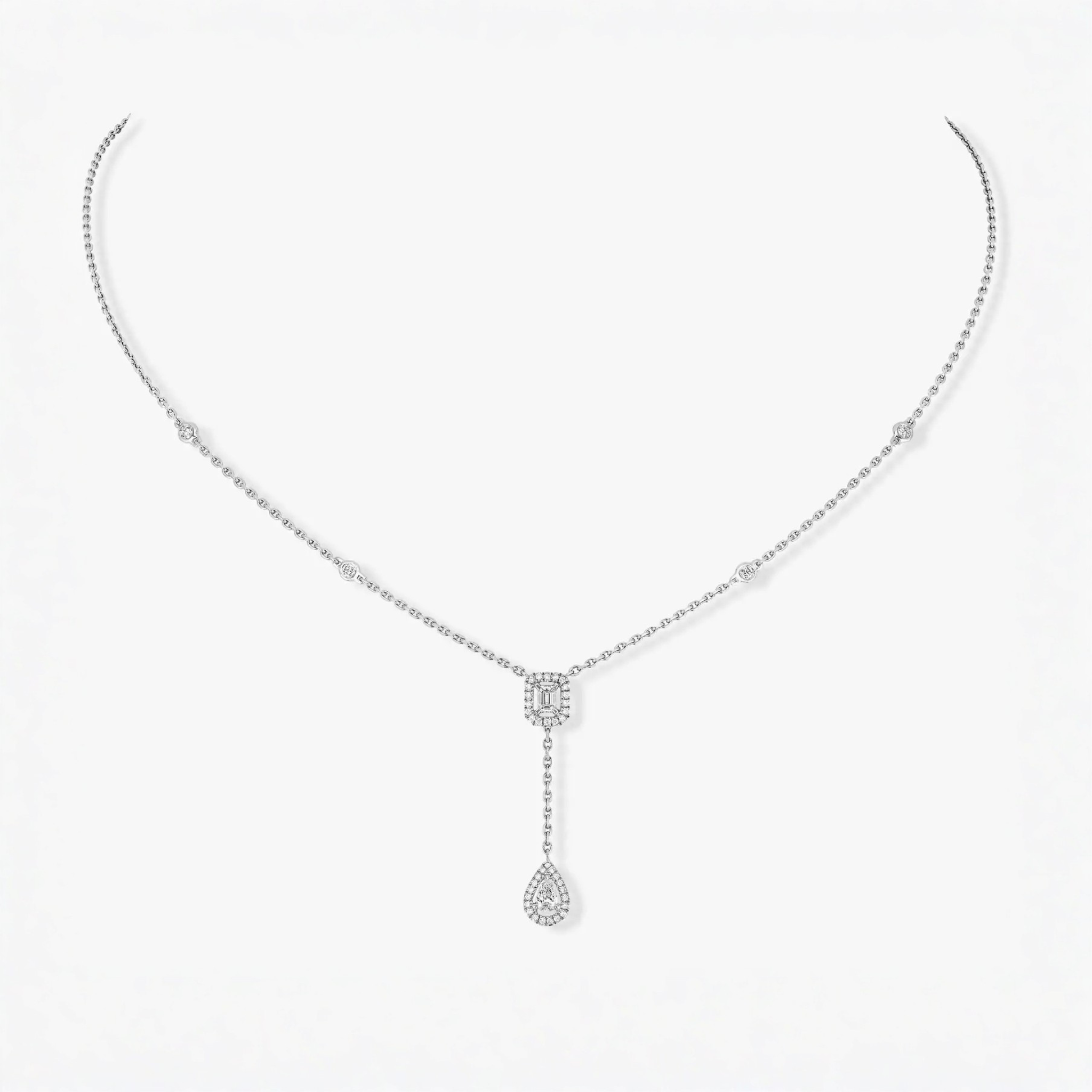 Mollyanne Twin Silver Necklace